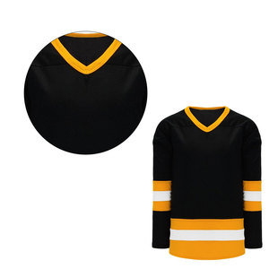 Camiseta de Hockey con Estampado por Transferencia Térmica, Poliéster Transpirable, Nombre del Equipo Personalizado, Unisex, Logotipo Frontal, Manga Corta, Cuello en V, Ajustable para Adultos - Product Image 6