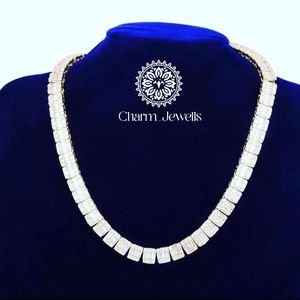Collar de Moissanita Charm Jewells, Corte Brillante, Engaste de Garra, Plata Chapada en Oro de 14K, Certificado IGI, Unisex, Lujo, Estilo Hip Hop, Serpiente - Product Image 5