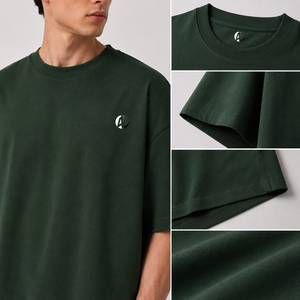 เสื้อยืดโอเวอร์ไซส์ผู้ชาย ผ้าเนื้อนุ่ม แขนสั้น คอกลม สไตล์ลำลอง สตรีทแวร์ ใส่สบายทุกวัน รับผลิตแบบ OEM - Product Image 5
