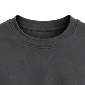 <b>Charcoal</b> Gray Short Sleeve Tee with JJ Embroidered Geometric Letter Logo and Coordinated Large Back Design Casual Streetwear - Product Image 2