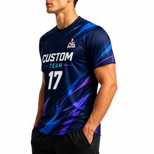 Maillot de sport personnalisé pour homme, sublimation, maillot d'équipe athlétique, séchage rapide, coupe athlétique, commandes en gros, uniforme d'équipe, vêtements de sport pour homme - Product Image 3