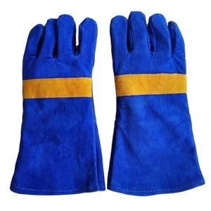 ผู้ผลิตขายส่งถุงมือหนังแพะสีขาวนุ่มสำหรับผู้ชาย ถุงมือหนังวัวแท้สำหรับงานเชื่อมอาร์กอนเพื่อความปลอดภัย - Product Image 2