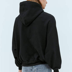 Sweat-shirts à capuche pour hommes en coton épais, couleur personnalisée, avec strass, manches longues, séchage rapide - Product Image 5