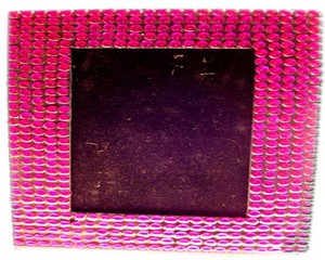 Rectangular Acrylic Photo <b>Frame</b> <b>With</b> Pink Beaded Design Tabletop Vertical Creative Decor - Product Image 4