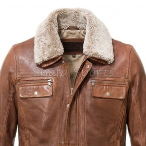 Custom <b>Men's</b> High Quality Fashion Design Leather <b>Jacket</b> Motorcycle Leather <b>Jacket</b> for <b>Men</b> Made By Pakistani Manufactured - Product Image 3