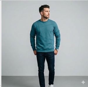 เสื้อสเวตเชิ้ตผู้ชายแบบลำลองผ้าฟลีซรุ่นใหม่ล่าสุด ผลิตในปากีสถาน รับผลิตแบบสั่งทำพร้อมติดป้ายแบรนด์ส่วนตัว แขนยาว - Product Image 1