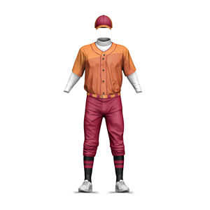 Best Light Weight Superior Quality Cotton Spandex Polyester Customized Logo Breathable Baseball Uniforms Team Wholesale Quick - Product Image 3