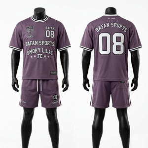 Ensemble short et maillot de football en microfibre polyester 230 GSM de haute qualité, olive noir, anti-transpiration, logo brodé, pour homme - Product Image 4