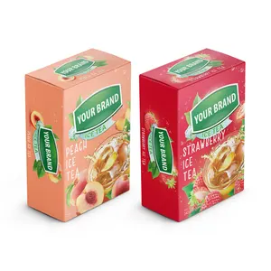 越南产品红茶粉草莓无添加冰茶香囊盒包装冰桃茶