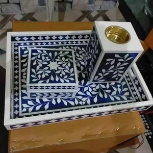 Quemador de incienso indio artesanal con incrustaciones de hueso, ecológico, para uso religioso, ideal como regalo y accesorio de decoración para el hogar. - Product Image 6