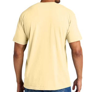 T-shirt de travail utilitaire pour homme, personnalisé, en mélange de coton et de polyester durable, léger, respirant, col rond, anti-boulochage, séchage rapide - Product Image 3