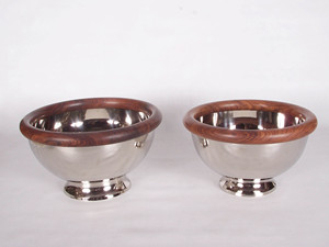 New Designed Metal <b>Large</b> Fruit Bowl In Golden Finished With Tree Stem Design For Table Decor - Product Image 3