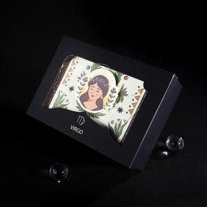 Boîte-cadeau d'art imprimé en feuille d'or du zodiaque de luxe personnalisé Premium RTS boîte-cadeau du zodiaque de luxe personnalisé pour un anniversaire personnel - Product Image 4