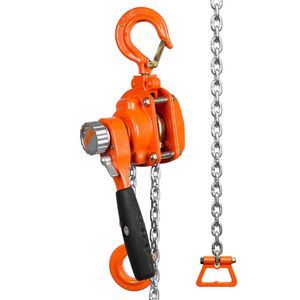 Paranco a Catena Manuale da 1/4 di Tonnellata (550 Libbre) con Doppio Freno a Zampa, 5 Piedi, in Acciaio al Carbonio Zincato G80 per Ristoranti e Fattorie, 3m-10m - Product Image 4