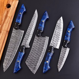 67 Layers Damascus Steel Chef <b>Knife</b> <b>Set</b> 5-Piece Kitchen <b>Knife</b> Collection Supper <b>sharp</b> with Genuine Leather Roll for carry - Product Image 1