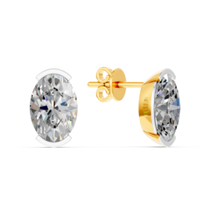 14K 9K 10K 18K Solid Gold 10Ct Lab Diamond Earring IGI Certified RJC ODM OEM Ethical Fine <b>Jewelery</b> Manufacturer EA502309 - Product Image 2