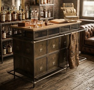 Barra de Bar Rústica de Estilo Industrial - Product Image 1