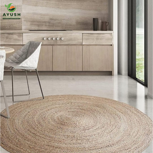 Tapis de salon écologiques en jute 100% pour couloir et salon - Product Image 5