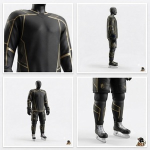 ice Hockey Jersey Matching Pants <b>Socks</b> Athletic Sports Uniform Lightweight <b>Moisture</b> Wicking Training Competition Clothing - Product Image 5