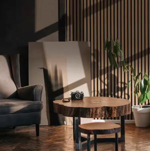 Eco-Friendly Oak Veneer Polyester Felt Acoustic Panels 600mm*2400mm Modern Design MDF for Soundproof Interior Villas Hotels - Product Image 1