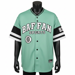 T-shirt 100% coton pour homme, coupe ample, imprimé, maillot de baseball pour homme, tissu en maille polyester respirant de qualité supérieure, panneau GSM, logo personnalisé - Product Image 1