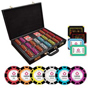 Juego de Fichas de Póker de Arcilla Copag de 45 mm y 18 g con 10/30/50/80 Placas, 300/500/800/1000 Piezas para Jugadores de TN - Product Image 2