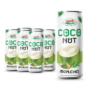 Échantillon Gratuit d'Eau de Coco avec Arôme de Thé Vert Matcha Pur, Latte Matcha en Gros au Meilleur Prix, Canette 250ML NAWON au Vietnam, OEM ISO - Product Image 2