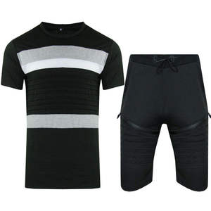 Wholesale Summer New <b>Men</b> Casual Shorts Sets Short Sleeve <b>T</b> <b>Shirt</b> Shorts Solid Tracksuit Set <b>Men's</b> Brand Clothing 2 Pieces Sets - Product Image 3