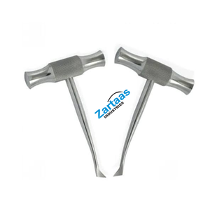 Elevadores de punta de raíz de barra transversal de acero inoxidable, juego de 2 piezas (izquierda y derecha) con agarre moleteado, instrumentos quirúrgicos dentales - Product Image 6