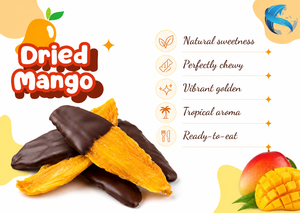 Premium Dark Chocolate Covered <b>Dried</b> <b>Mango</b> Bites | Sweet Taste 1kg Customizable | Ready-to-Sell Retail Packaging - Product Image 1
