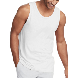 Débardeurs côtelés en coton/fibre de bambou tricotés pour hommes, personnalisables, de haute qualité, sans manches, décontractés, brodés, respirants, vente en gros - Product Image 1