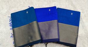 Narmada Maheshwari Heavy Border Handloom Textile Traditional Designer <b>Fabric</b> For Saree Dress Material Wedding And Festival Wear - Product Image 2