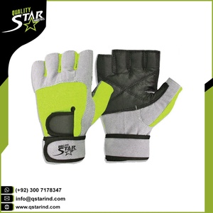 Gants de levier de poids, polyester, produit de qualité supérieure, avec logo personnalisé, nouveau design, pour lever le poids, rembourré - Product Image 3
