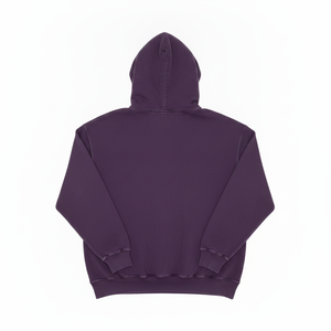 Sudadera con Capucha Morada para Hombre, Corte Regular, Felpa de Algodón, Color Sólido Informal, Diseño con Bolsillos, Ropa de Otoño - Product Image 5