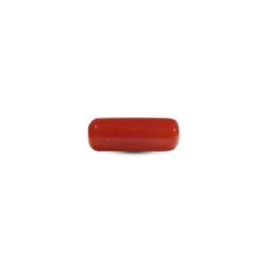 Premium Natural Red Coral 6.65 Carat Oval Cabochon Loose Gemstone for Fine Jewelry - Product Image 1