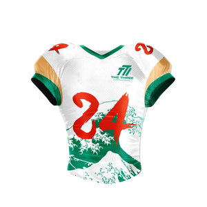 Camiseta de Fútbol Americano de Manga Corta, Estampada, Transpirable, de Tacto Suave, Alta Elasticidad, Ajuste Cómodo, para Entrenamiento y Práctica - Product Image 1