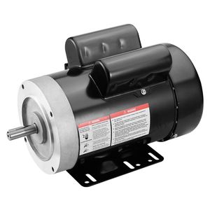 Motore AC 1.5HP 1725 Giri/min 115V/230V Telaio 56C per Compressore d'Aria Monofase con Albero Scanalato da 5/8'' Rotazione CW/CCW - Product Image 1