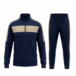 Conjunto Deportivo Profesional para Hombre, Chaqueta con Cierre Completo y Pantalones Ajustados, Ropa Deportiva Personalizada OEM ODM - Product Image 2