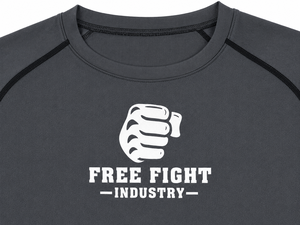 T-shirt de compression à manches courtes pour homme Free Fight Industry, noir, séchage rapide - Product Image 6