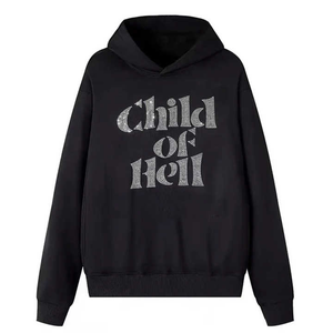 Sweat à capuche zippé pour homme, tendance, avec logo en strass, très demandé, anti-rétrécissement, en tissu de qualité supérieure - Product Image 1