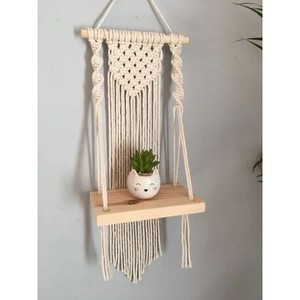 Tapiz de Pared Tribal de Madera de Sheesham con 3 Estantes - Decoración Étnica para el Hogar al por Mayor - Product Image 2