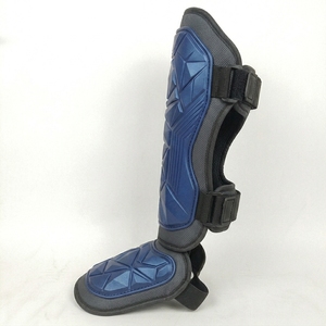 Protège-tibias légers unisexes professionnels en PU noir avec fermeture auto-agrippante élastique pour la boxe adulte - Product Image 4