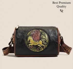 Bolso de Hombro Casual Cuadrado para Mujer, con Adornos de Perlas y Bordado de Elefante, de Cuero de Alta Calidad, Tipo Mensajero para Bodas - Product Image 2