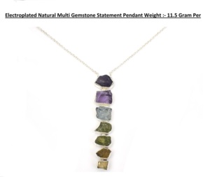 Collar con Colgante Electrochapado de los Siete Chakras - Product Image 2