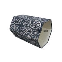 Poubelle décorative ouverte faite à la main en carton PP imprimé au bloc, avec enveloppe en tissu 100 % coton.