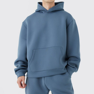 Conjunto de Sudadera Unisex Negra con Cierre de Cremallera, Manga Larga, Patrón Geométrico, Ropa Deportiva Casual, Bolsillos Laterales, Corte Holgado - Product Image 5
