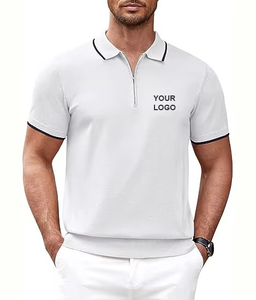 T-shirt de golf en jersey modal tricoté anti-plis à manches courtes, toucher doux, logo personnalisé, motif design premium, haute qualité - Product Image 1