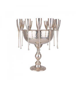 Copa para champán con diseño martillado y acabado dorado para enfriar botellas, uso doméstico y para servir en fiestas, copa para champán para hielo - Product Image 5