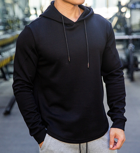 Hoodies personnalisés 100 % coton, vente en gros, 350 g/m², impression sérigraphique, hoodies courts pour hommes, impression de haute qualité, poids lourd - Product Image 5