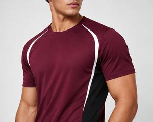 Sporty Men's Custom Colors O-Neck Short Sleeve T-<b>Shirt</b> Solid Color Quick Dry Regular Fit Knitted <b>100</b>% <b>Polyester</b> Eco-Friendly - Product Image 1
